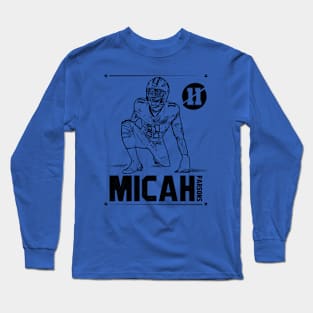 Micah parsons || dallas cowboys | Black Retro Long Sleeve T-Shirt